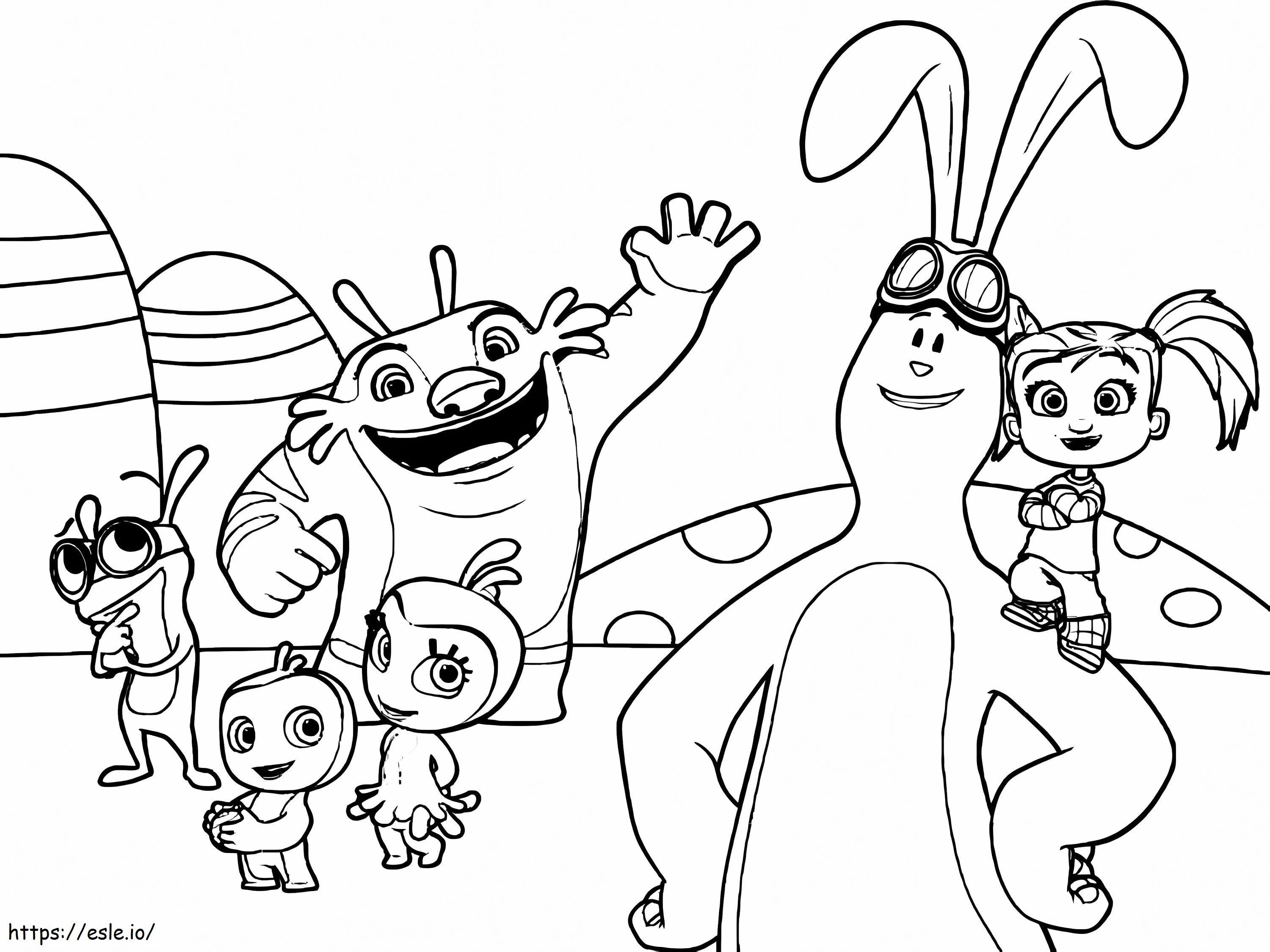 Kate And Mim Mim And Friends coloring page