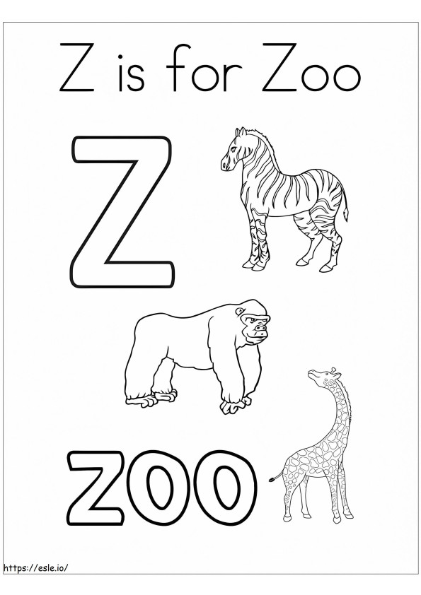 Letra Z Zoo
