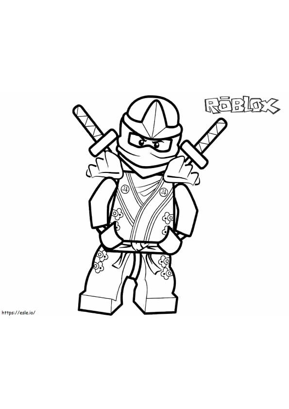Ninja Go Roblox coloring page