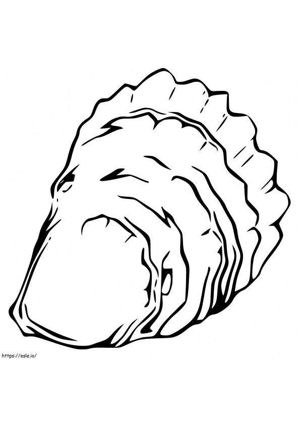 Free Printable Oyster coloring page