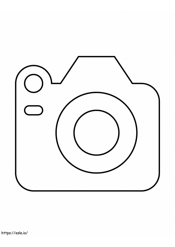 Icona della fotocamera carina da colorare