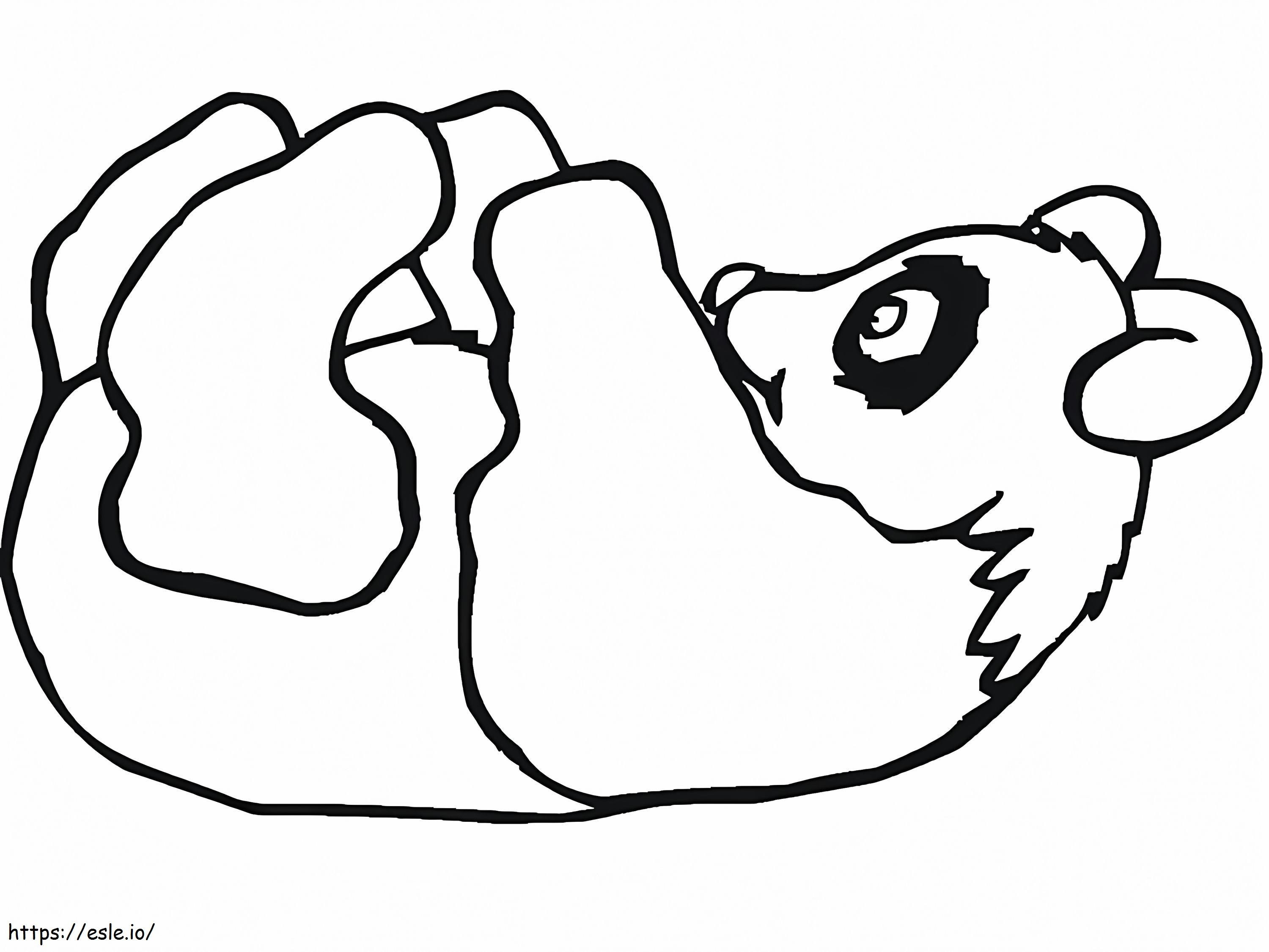 Giant Panda 4 värityskuva
