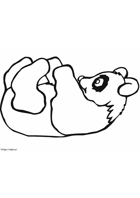 Coloriage Panda géant 4 à imprimer dessin