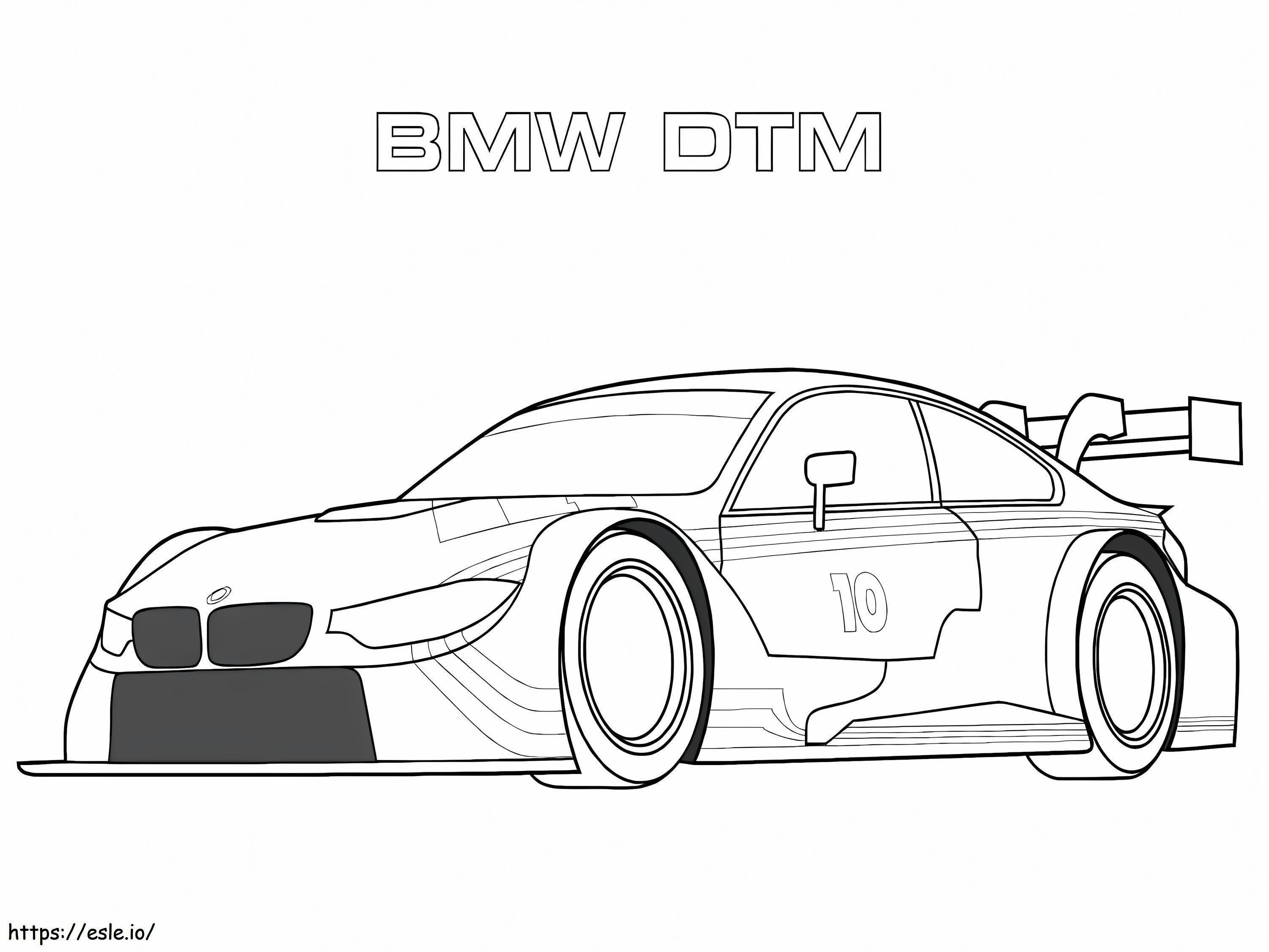 Bmw Dtm Racing Car coloring page