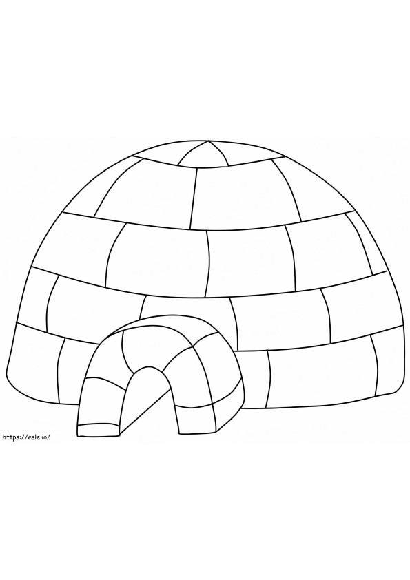 Igloo 11 coloring page