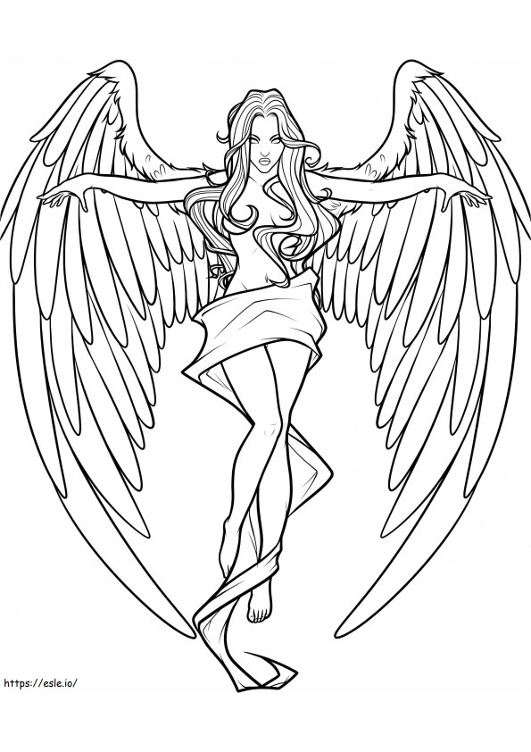 Fresh Angel coloring page