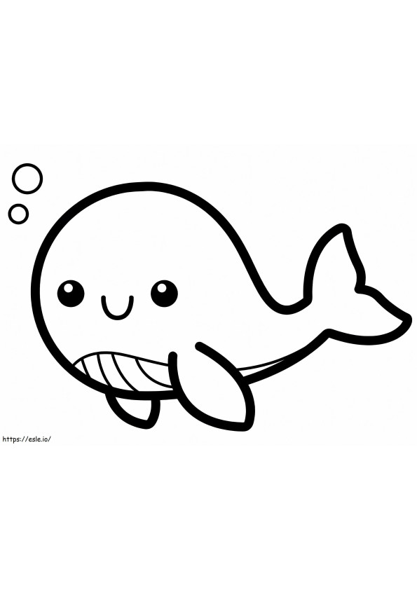 Baby Whale coloring page