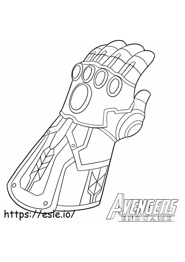 Normal Infinity Gauntlet coloring page