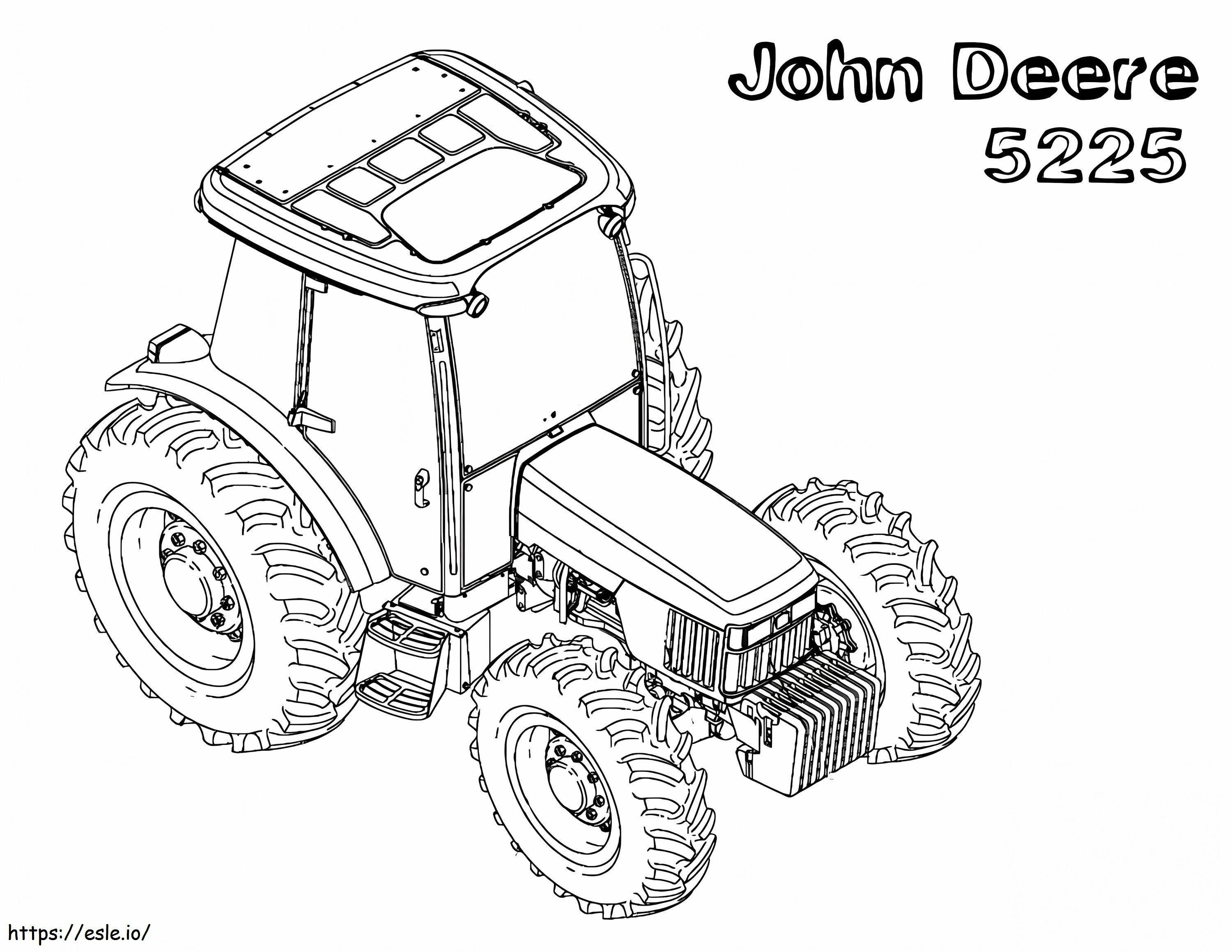 John Deere 5225 coloring page