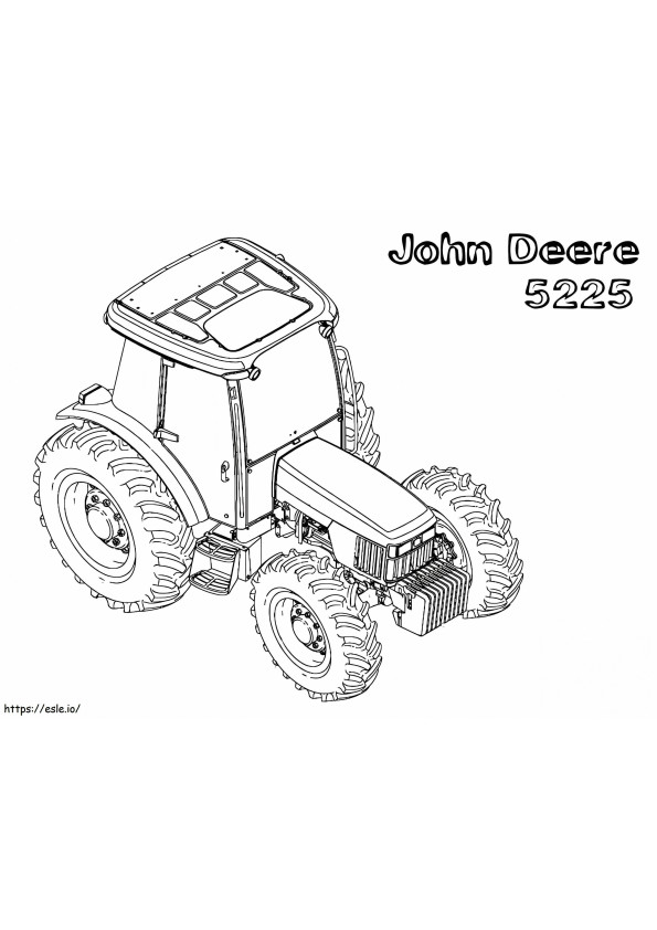 John Deere 5225 para colorir