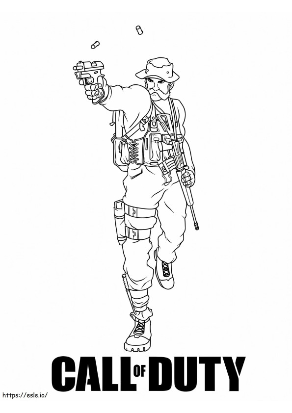 Call Of Duty coloring page