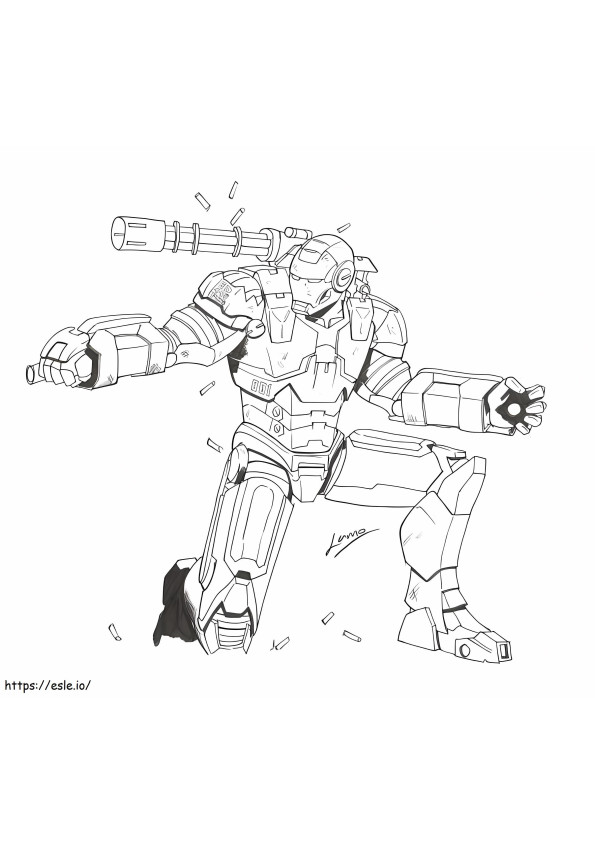 War Machine To Print coloring page