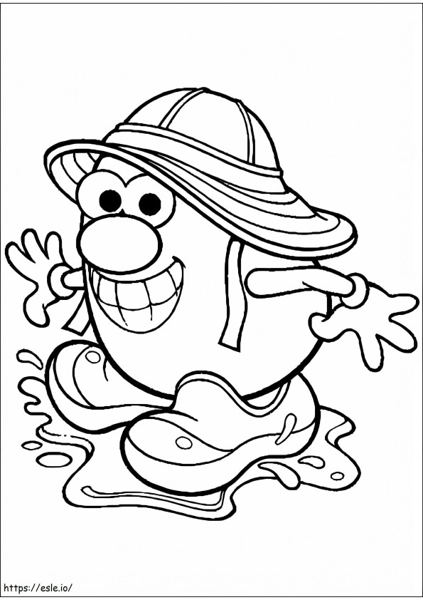 Mr. Potato Head 1 värityskuva