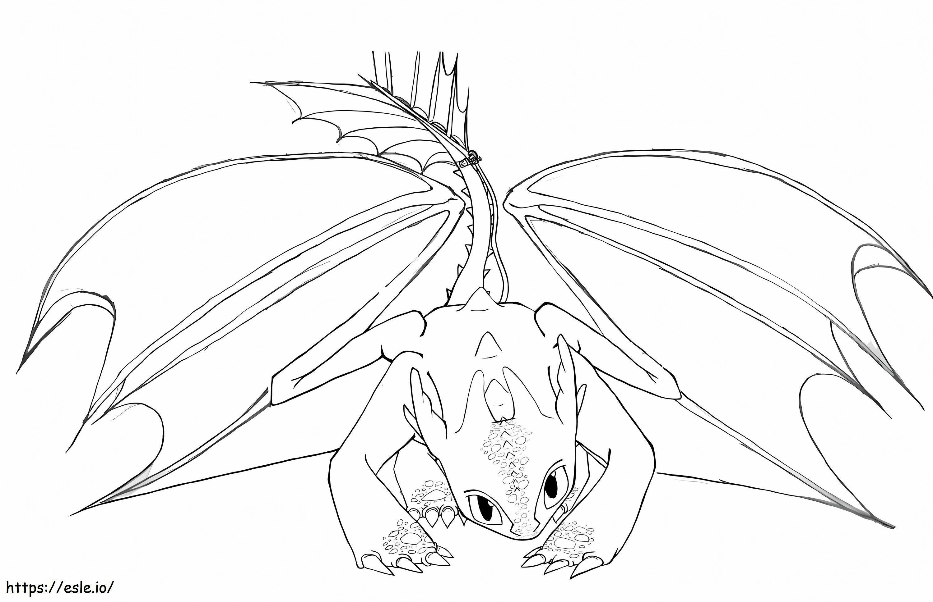 Free Toothless coloring page