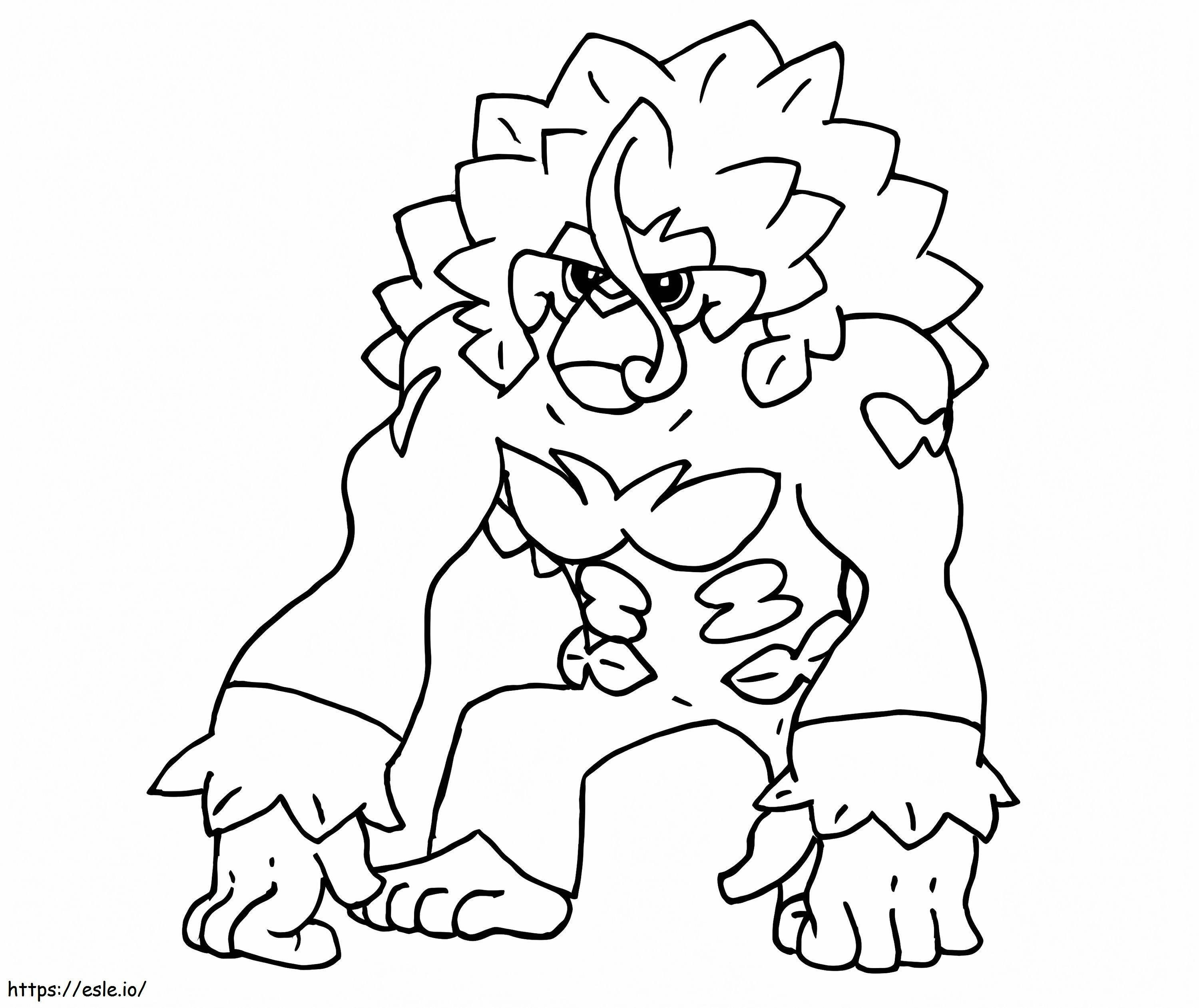 Pokémon Rillaboom 4 para colorir