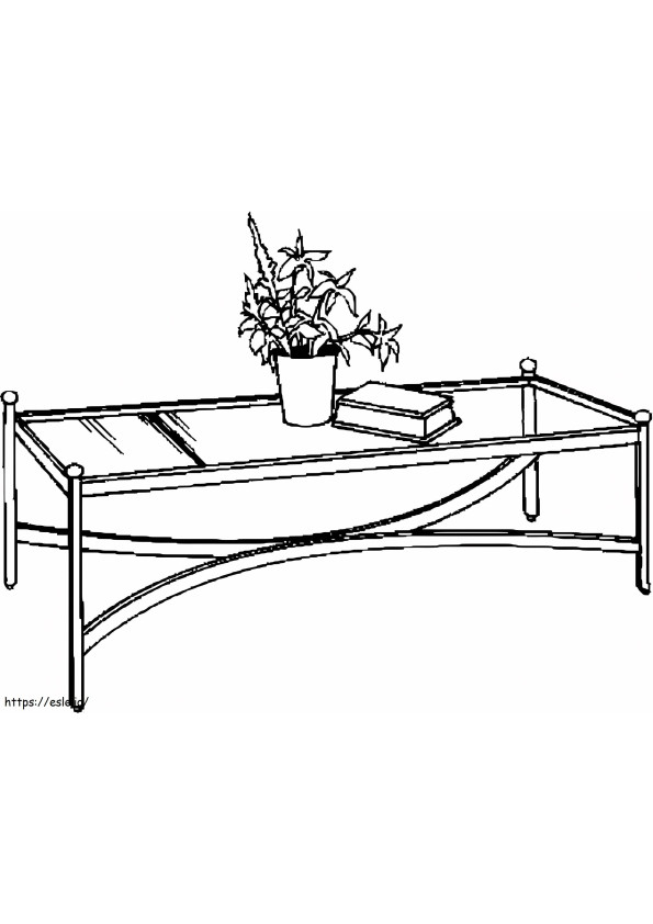 Coffee Table coloring page