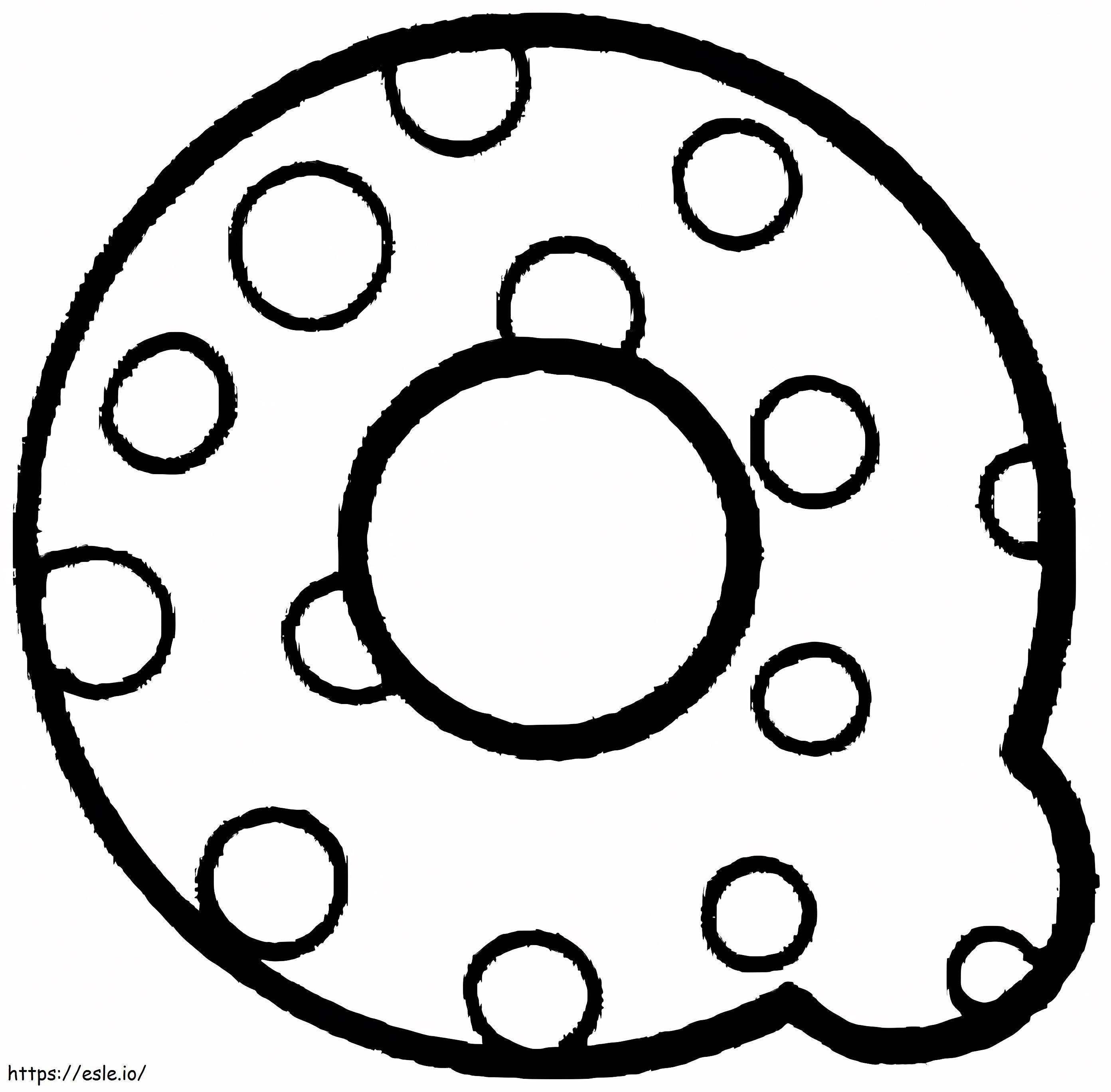 Letter Q Polka Dots coloring page