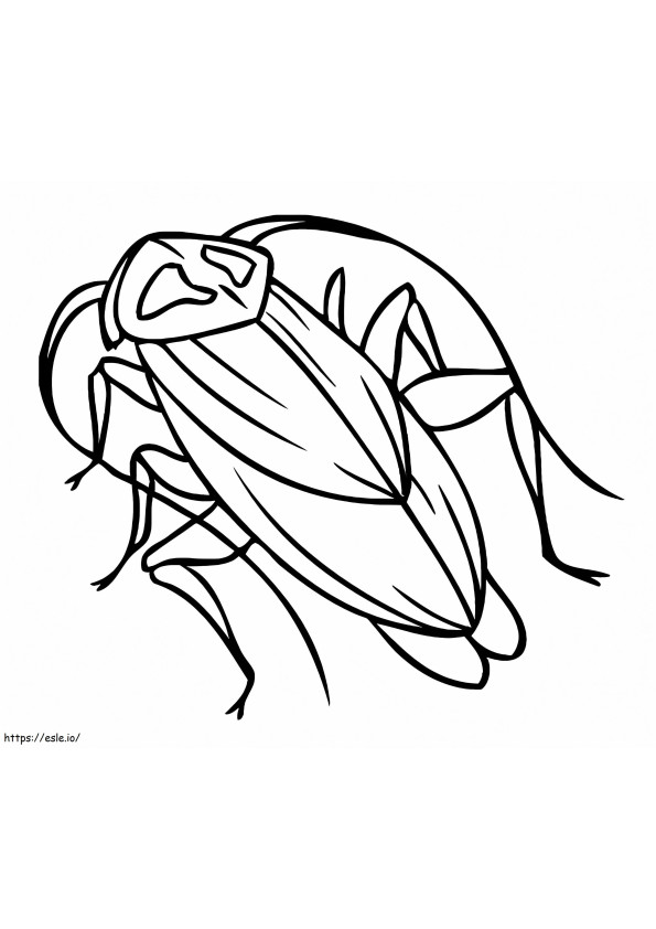 Free Cockroach coloring page
