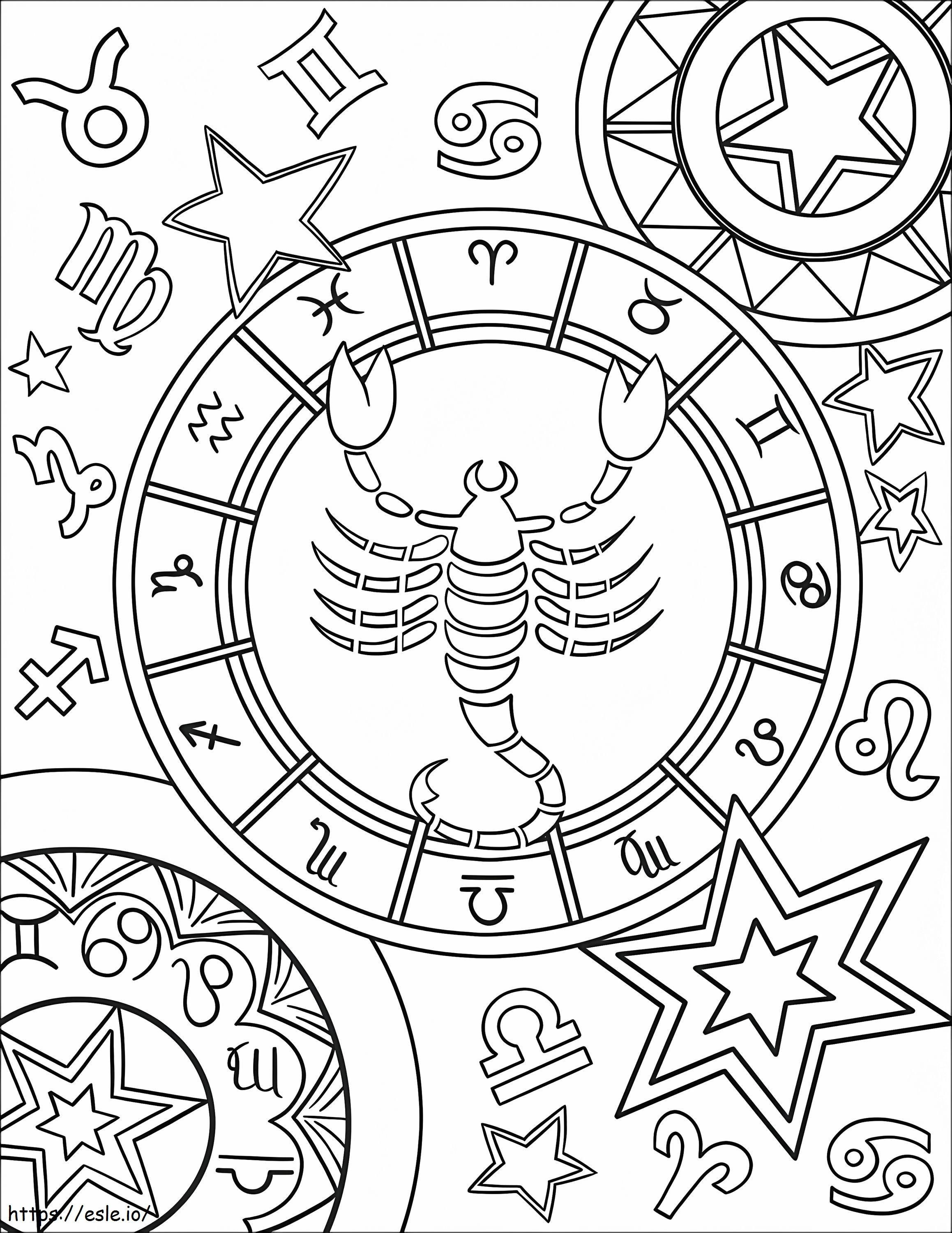 1597795962 Sternzeichen Skorpion ausmalbilder