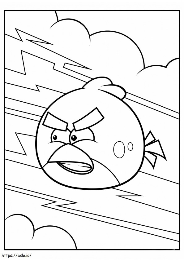 Angry Red Birds coloring page