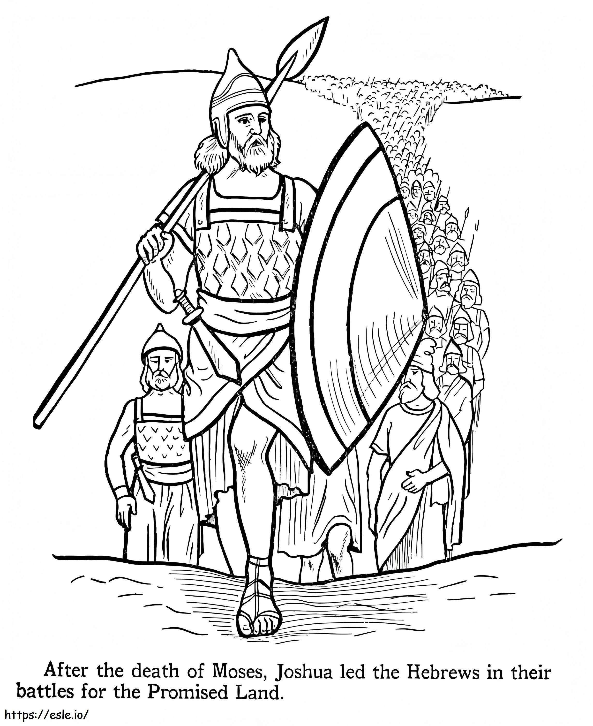 Joshua Led The Hebrews coloring page