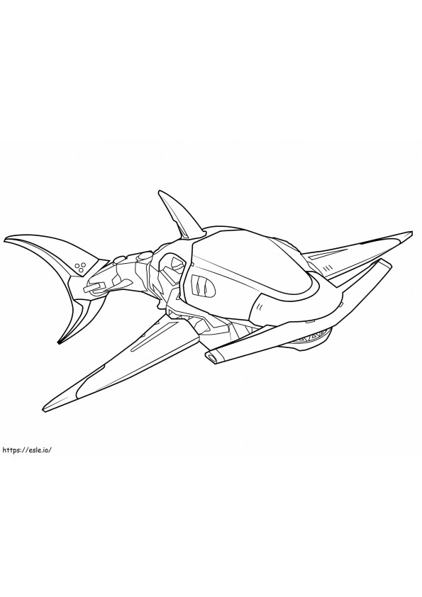 Sail Shark In Fortnite coloring page
