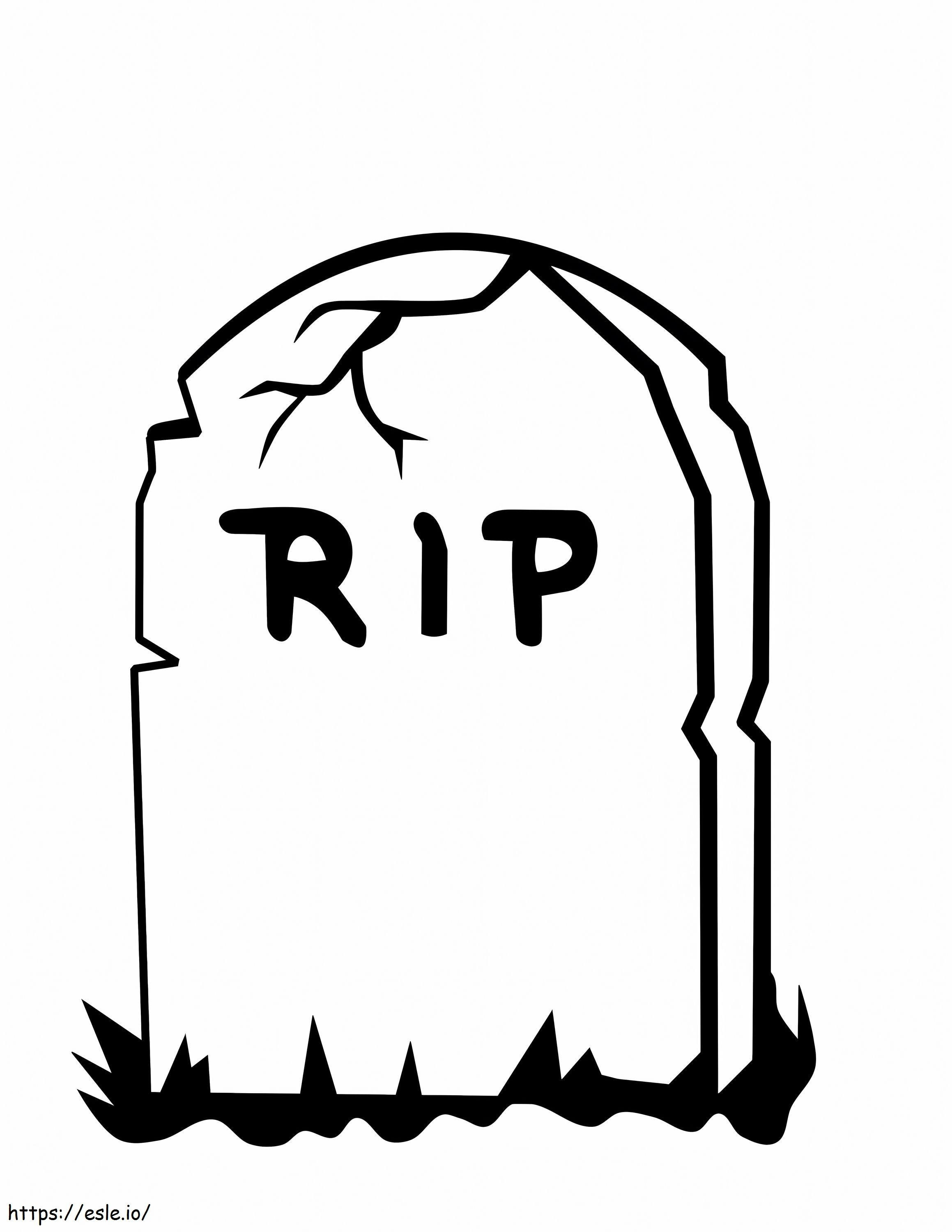 Tombstone 3 coloring page