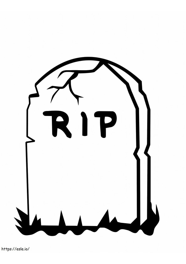 Tombstone 3 coloring page