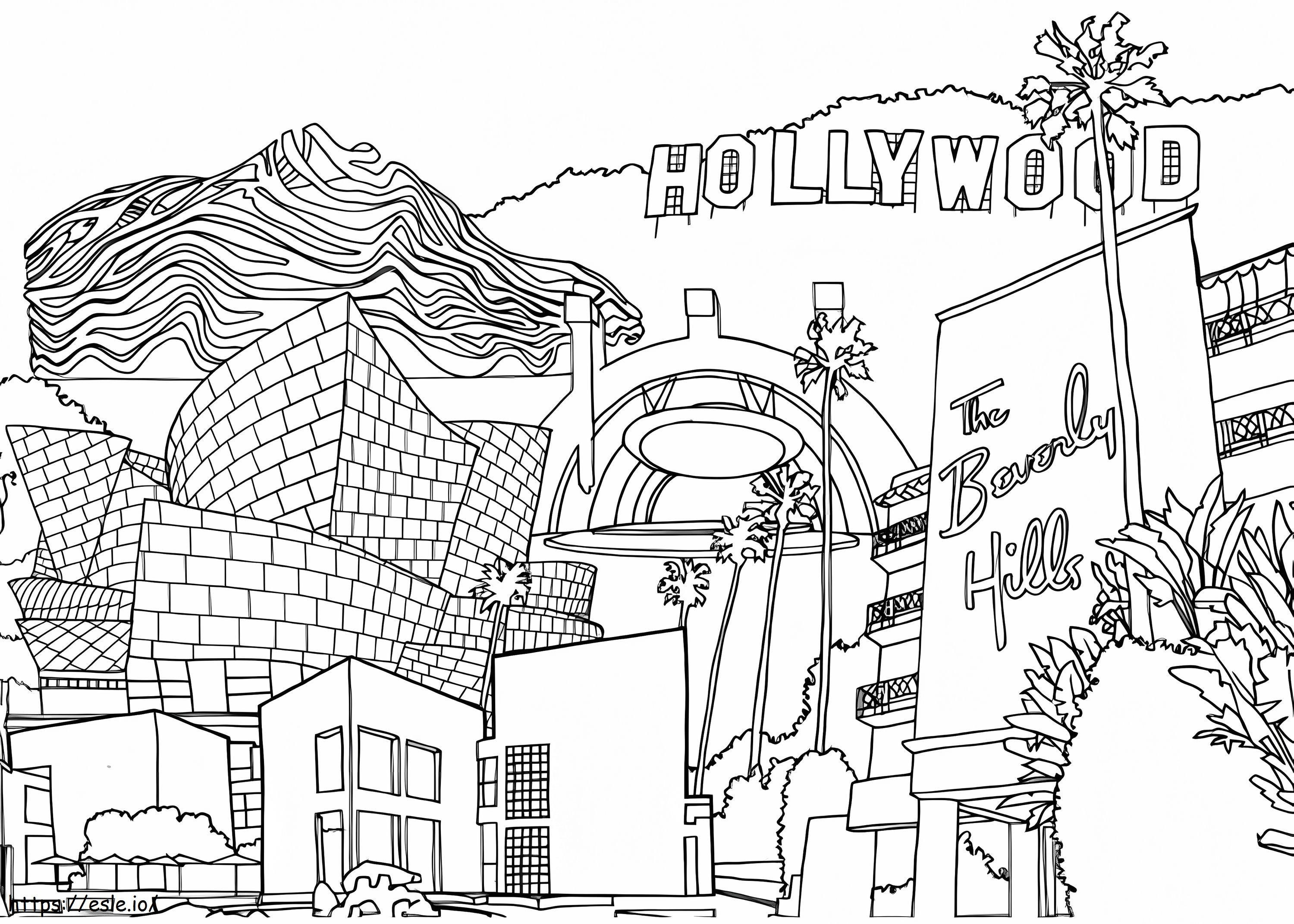 Coloriage Beverly Hills à imprimer dessin