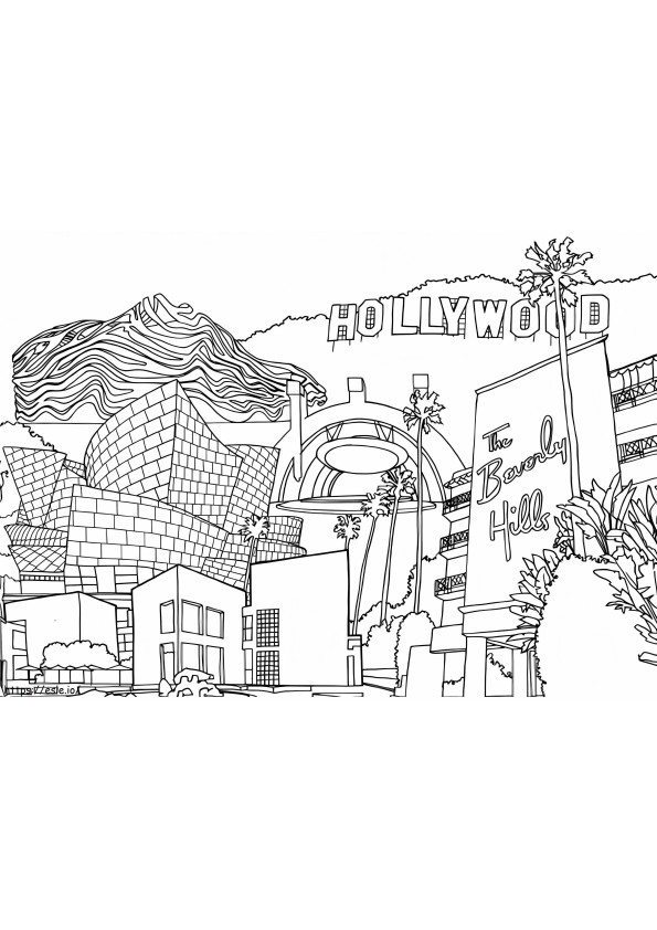 Beverly Hills coloring page