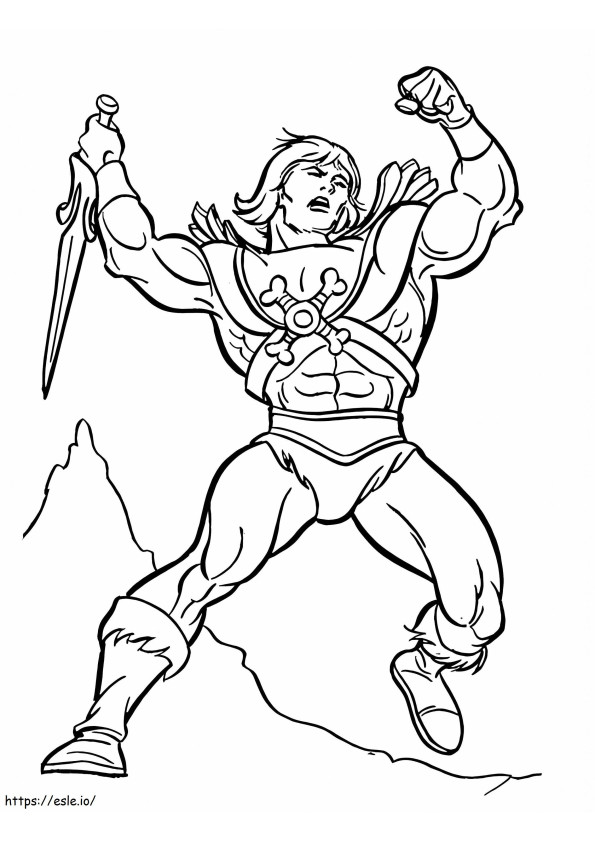 He Man From She Ra Princess coloring page