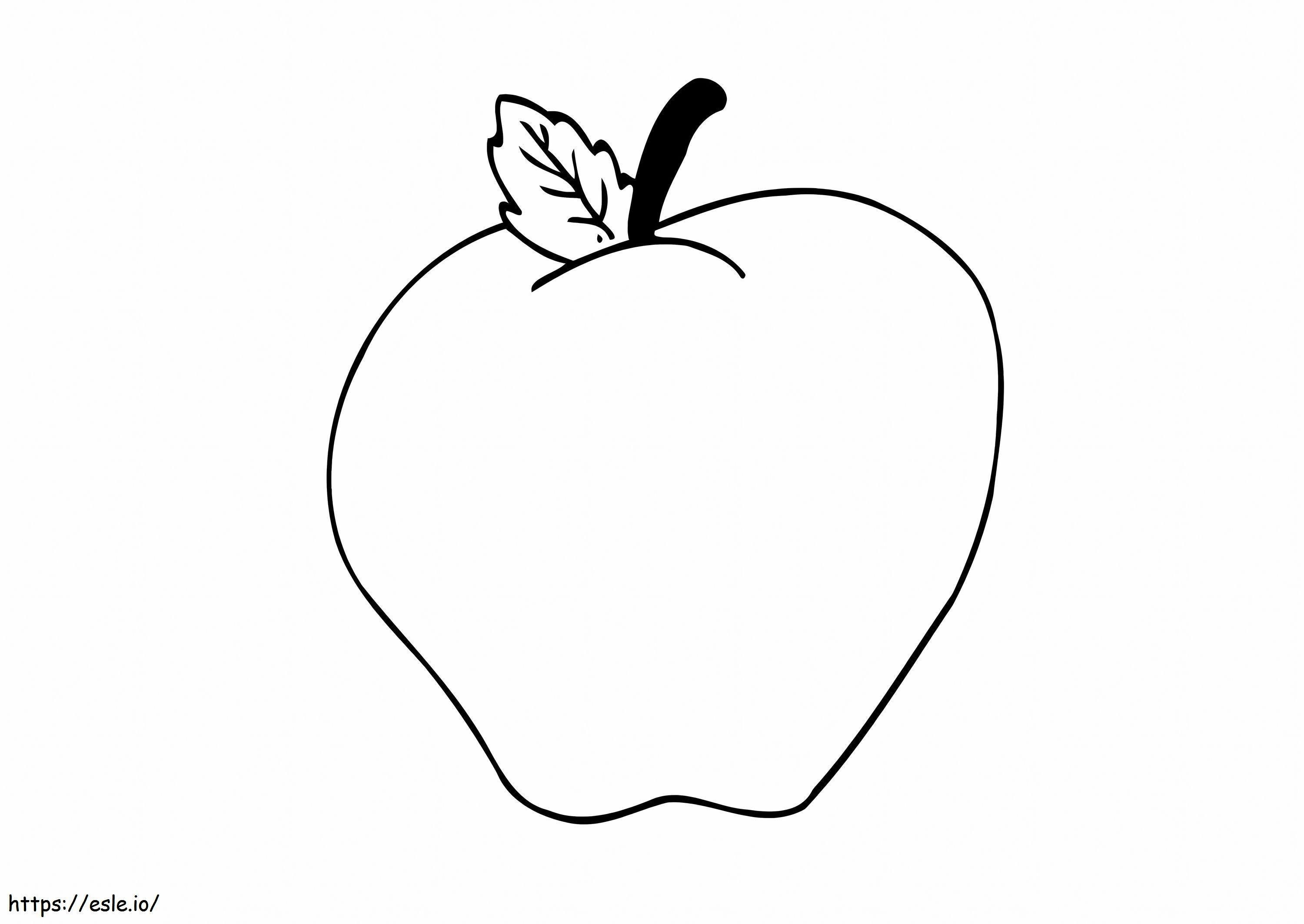 Apple Free Use coloring page