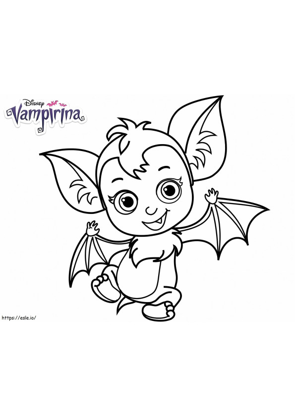 1580373398 Morcego intrometido de bebê fofo da Disney Vampirina para impressão grátis para colorir