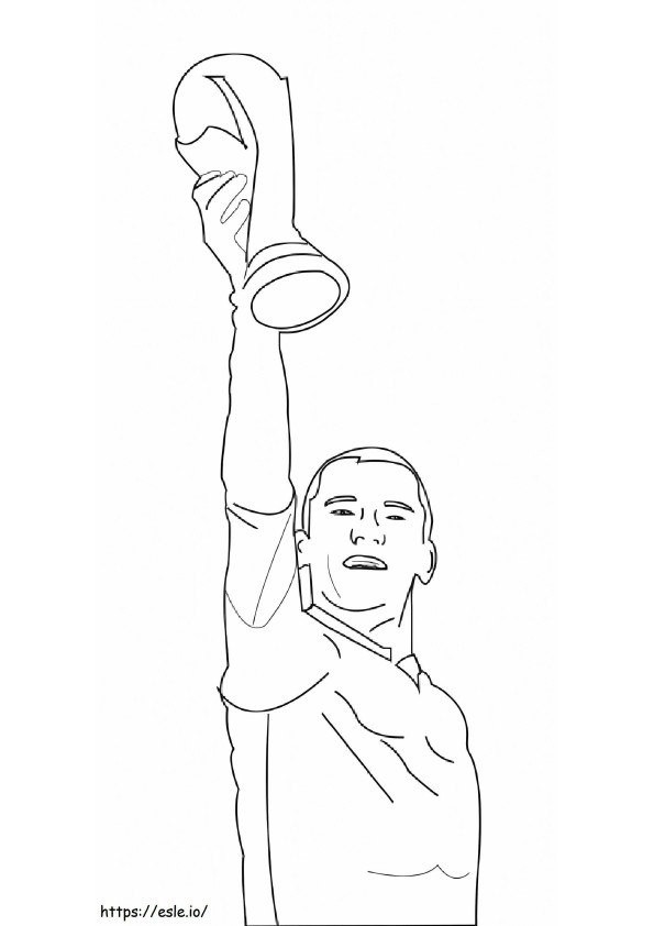 World Cup Trophy Celebration coloring page