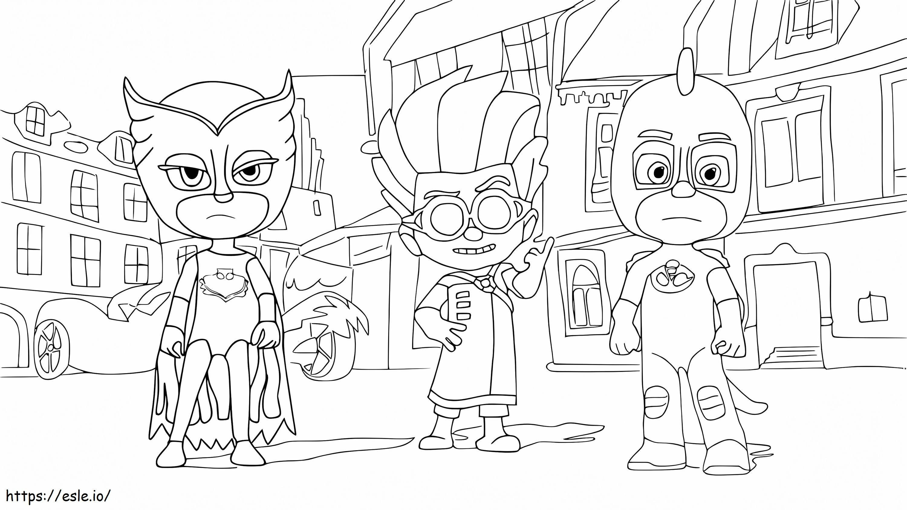 Pyjamasques 2 1024X576 coloring page
