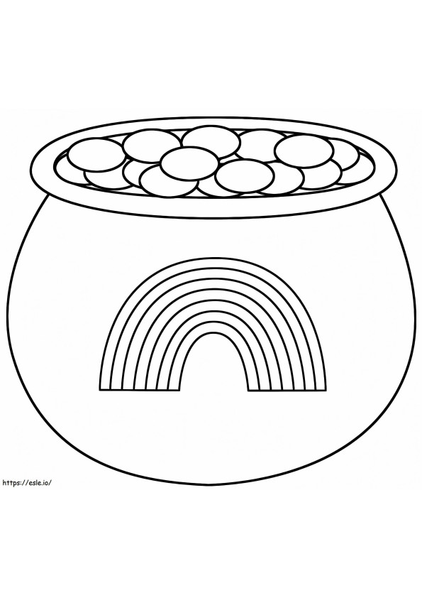 Pot Of Gold 8 coloring page