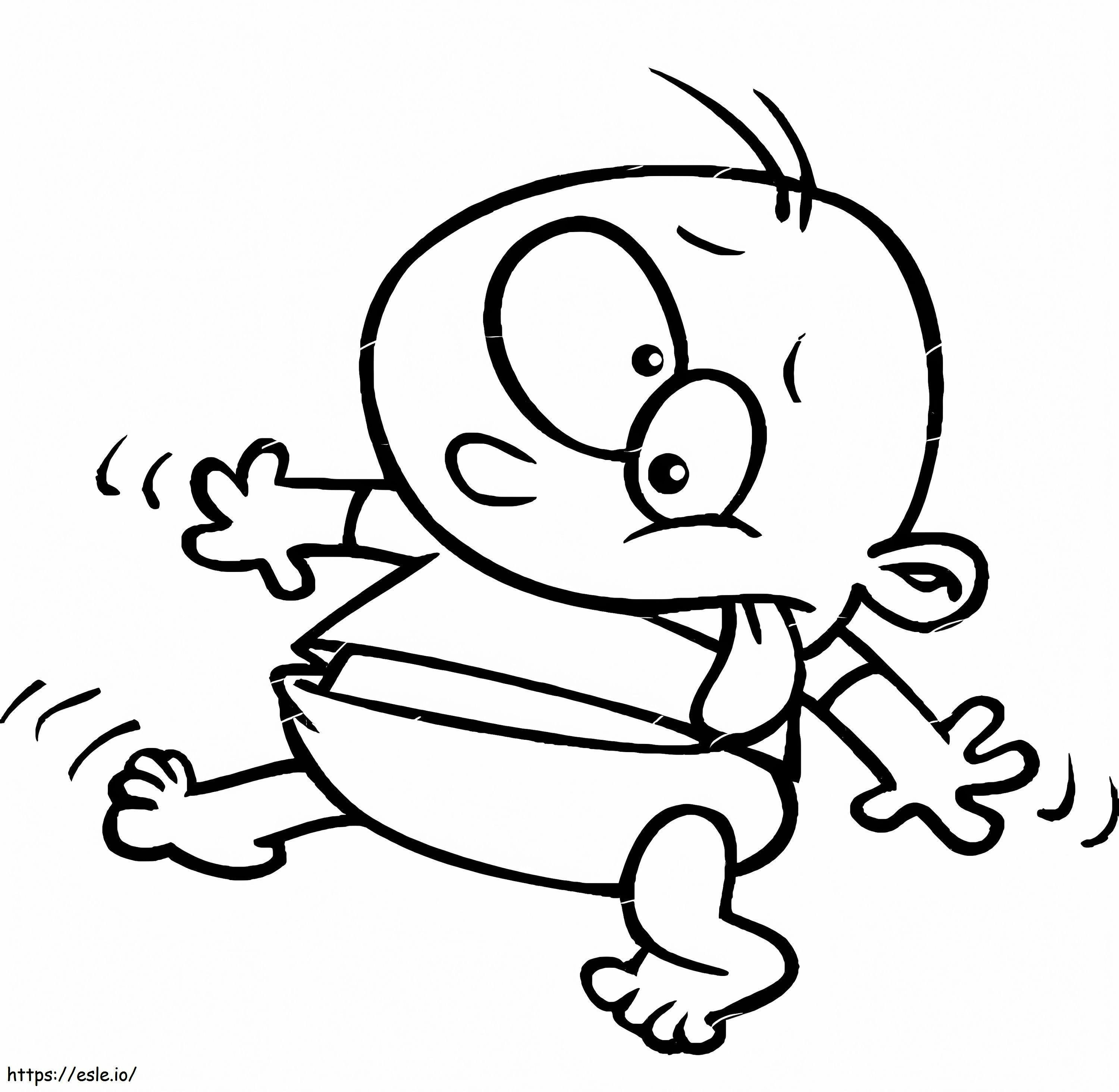 Funny Baby Boy coloring page