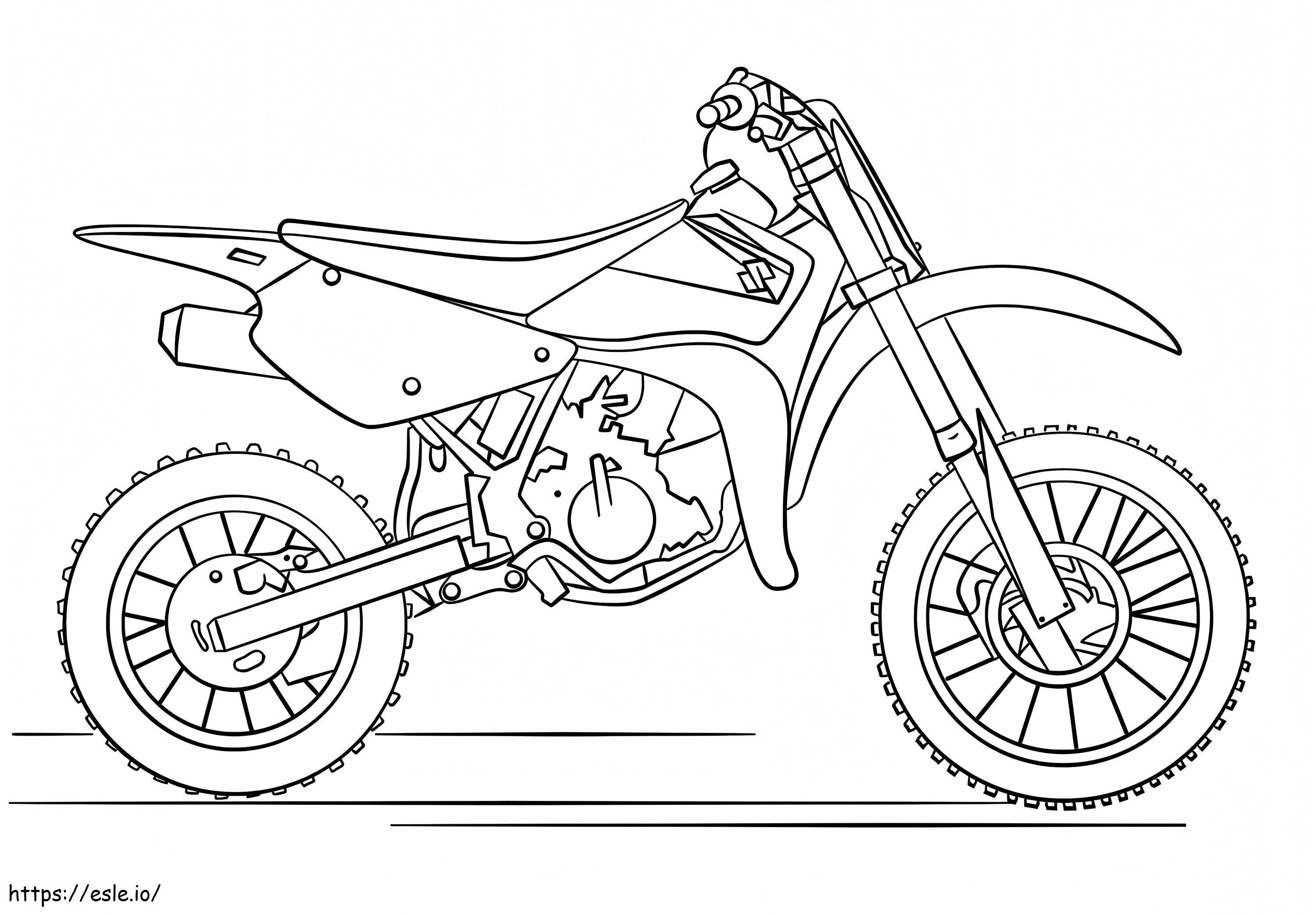 Coloriage Moto tout-terrain Suzuki à imprimer dessin