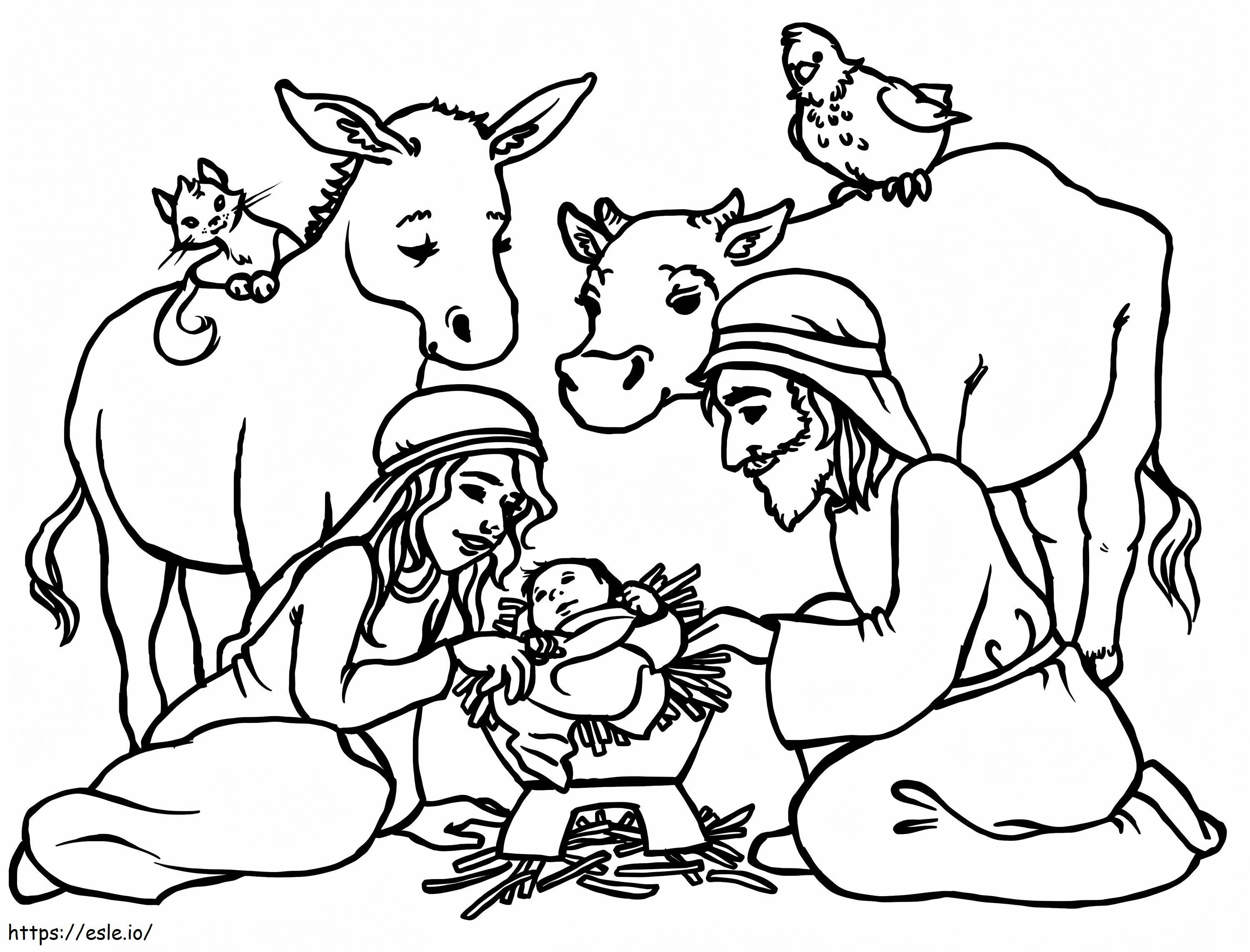 Baby Jesus 6 coloring page