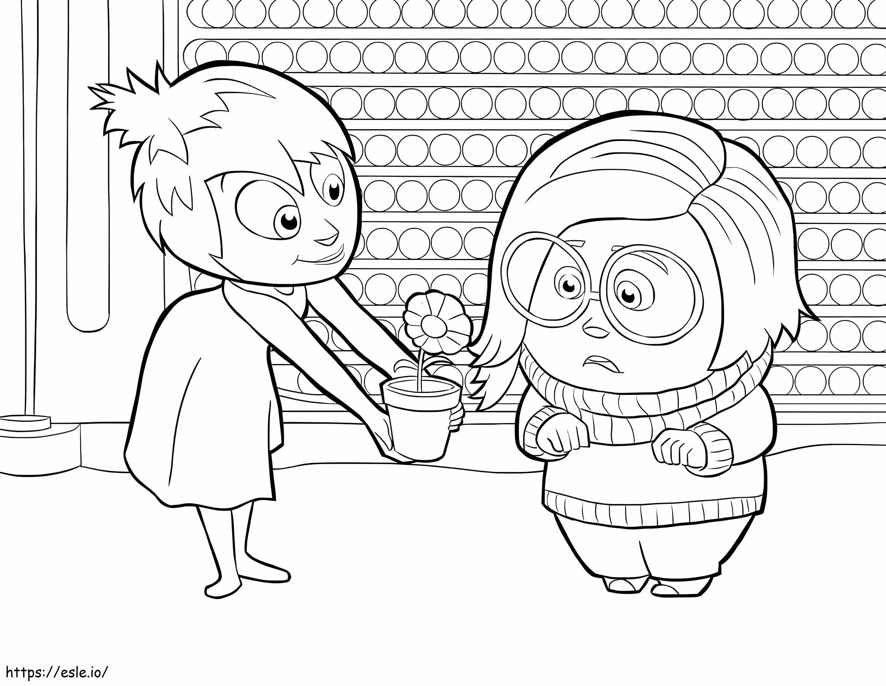 Sadness With Joy coloring page
