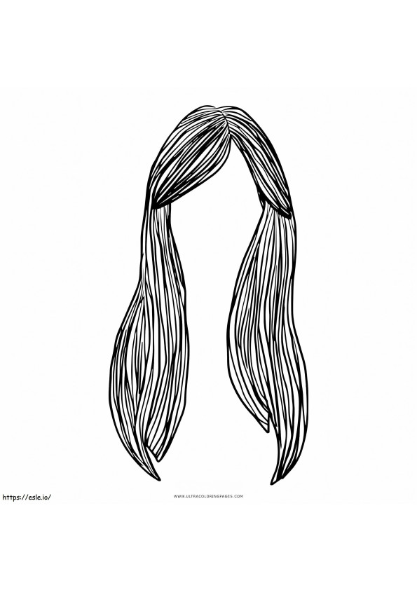 Długie włosy 4 kolorowanka