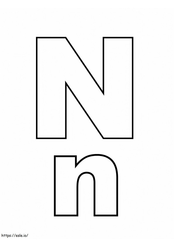 N betű 6 kifestő