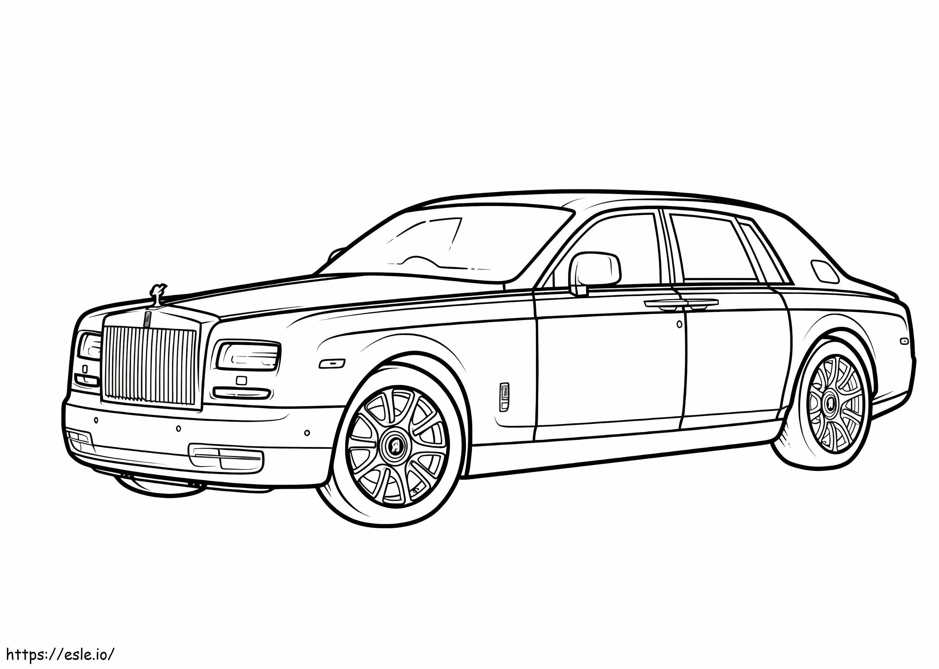 Mobil Rolls Royce Gambar Mewarnai