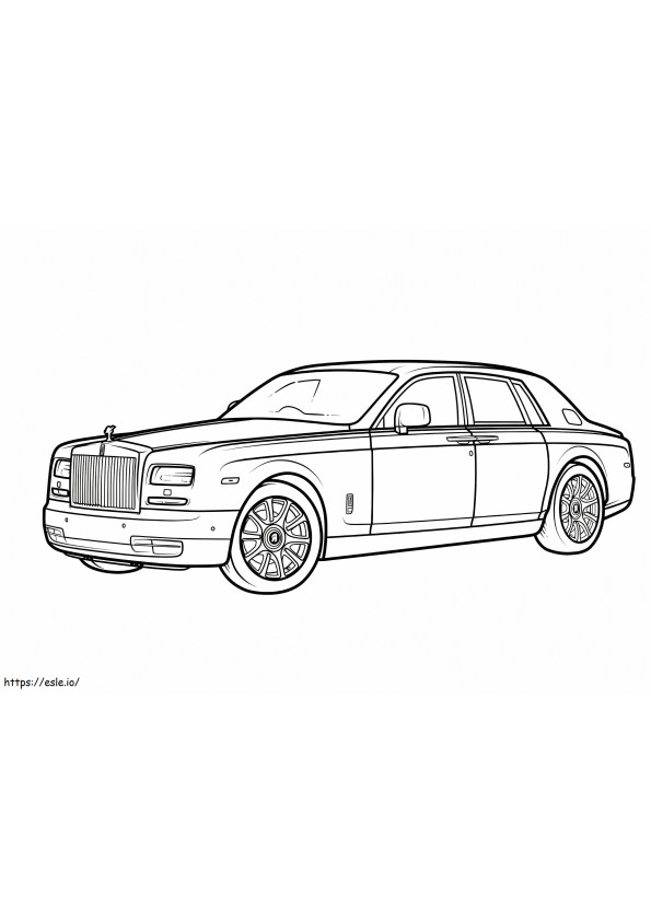 Mobil Rolls Royce Gambar Mewarnai