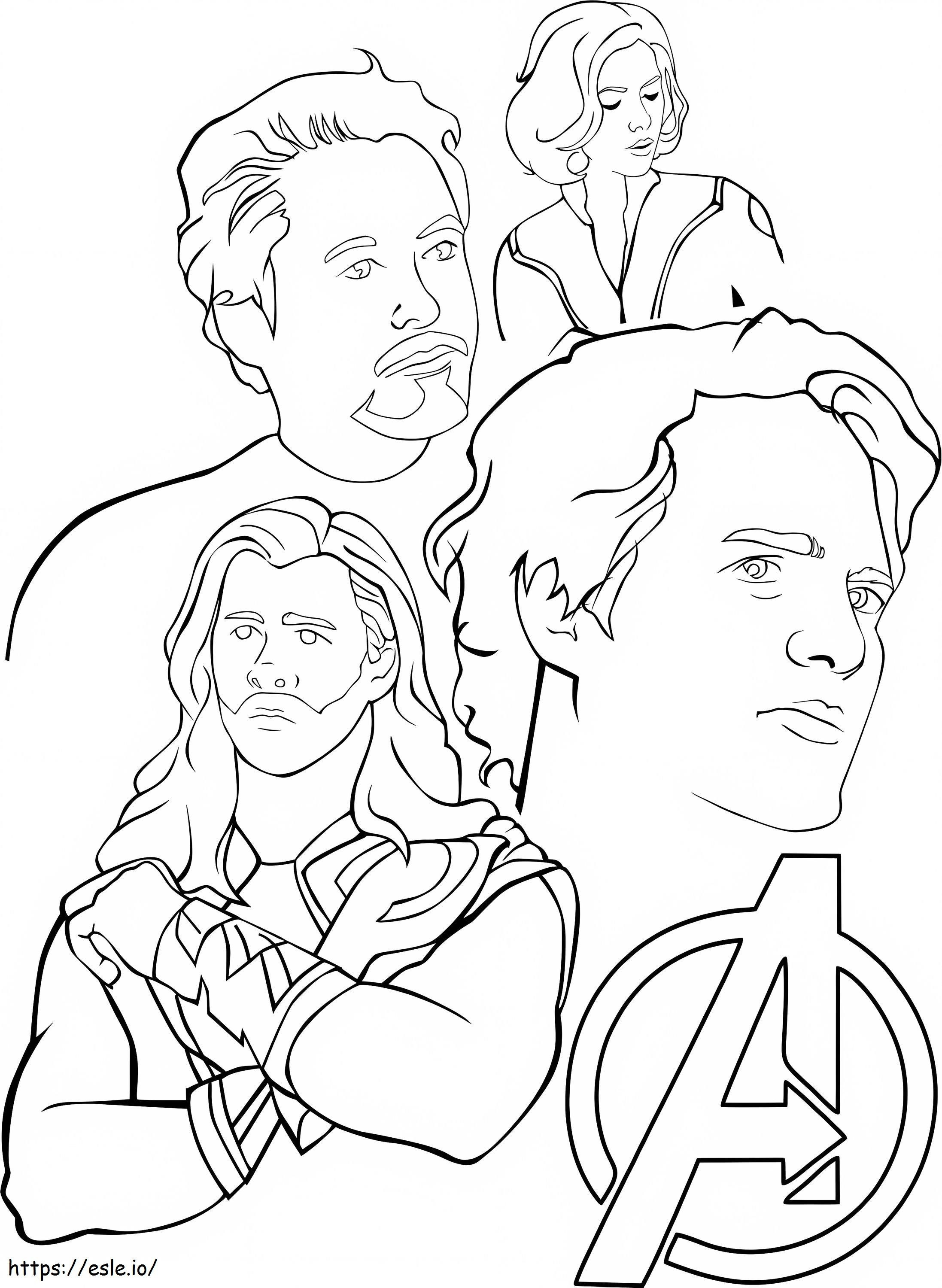 Avengers 8 coloring page