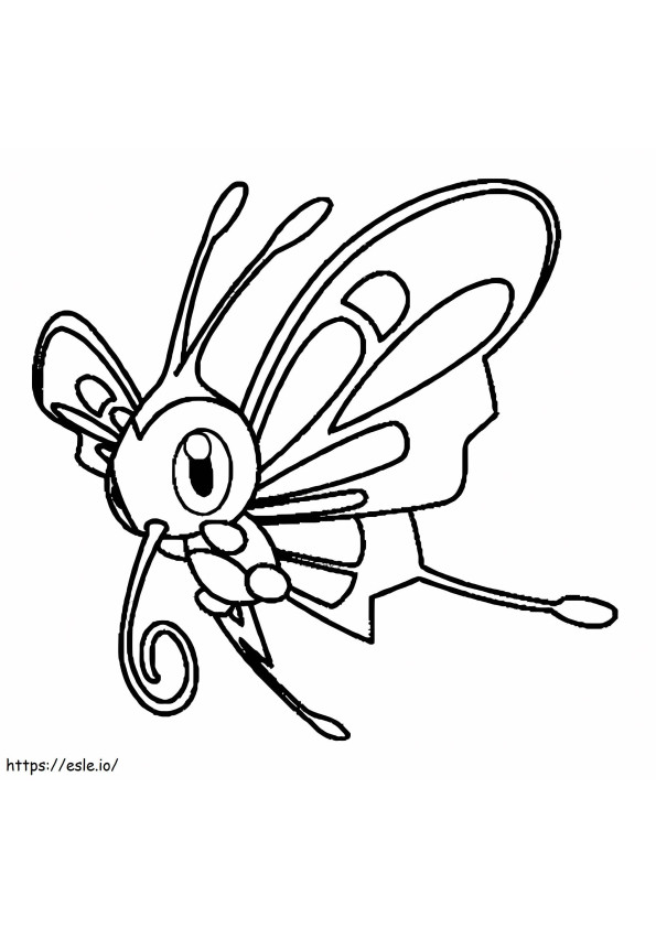Beautifly Pokemon 1 coloring page