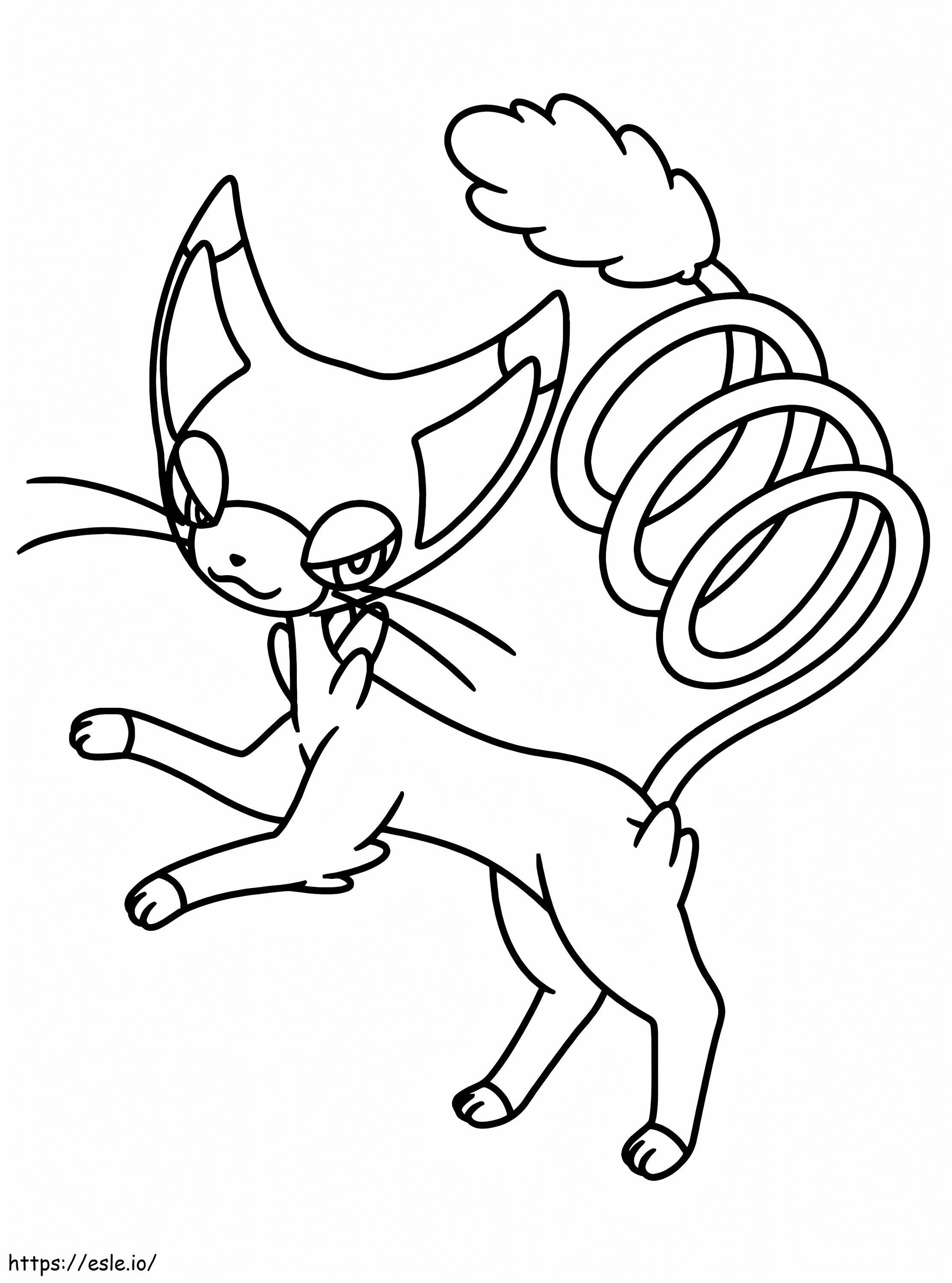 Glameow Pokemon 1 coloring page