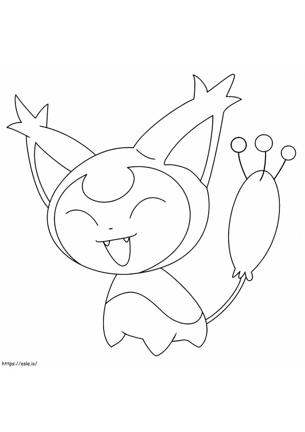 Coloriage Pokemon Skitty à imprimer dessin