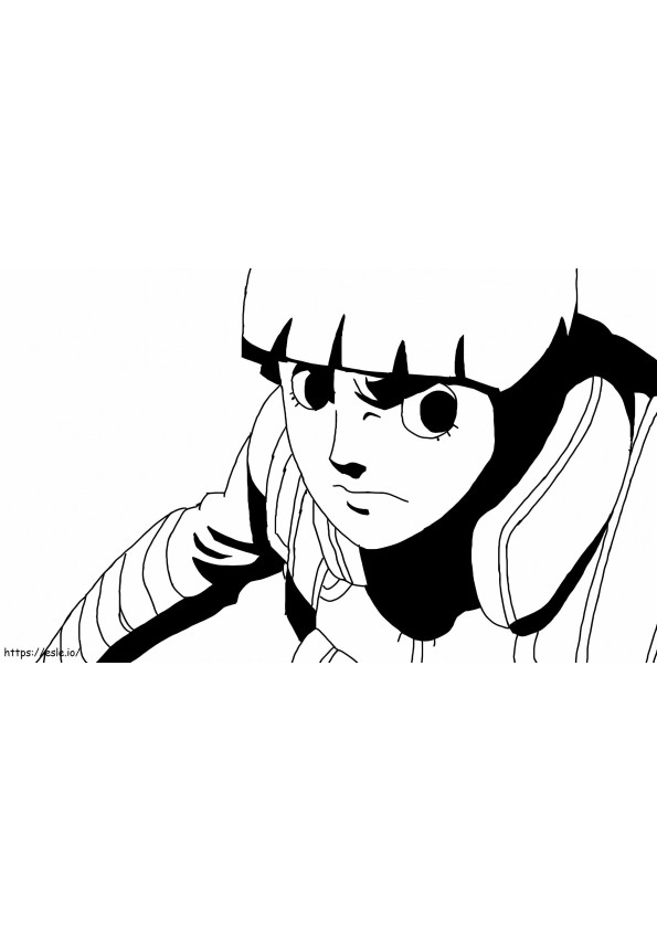 Rock Lee Face coloring page