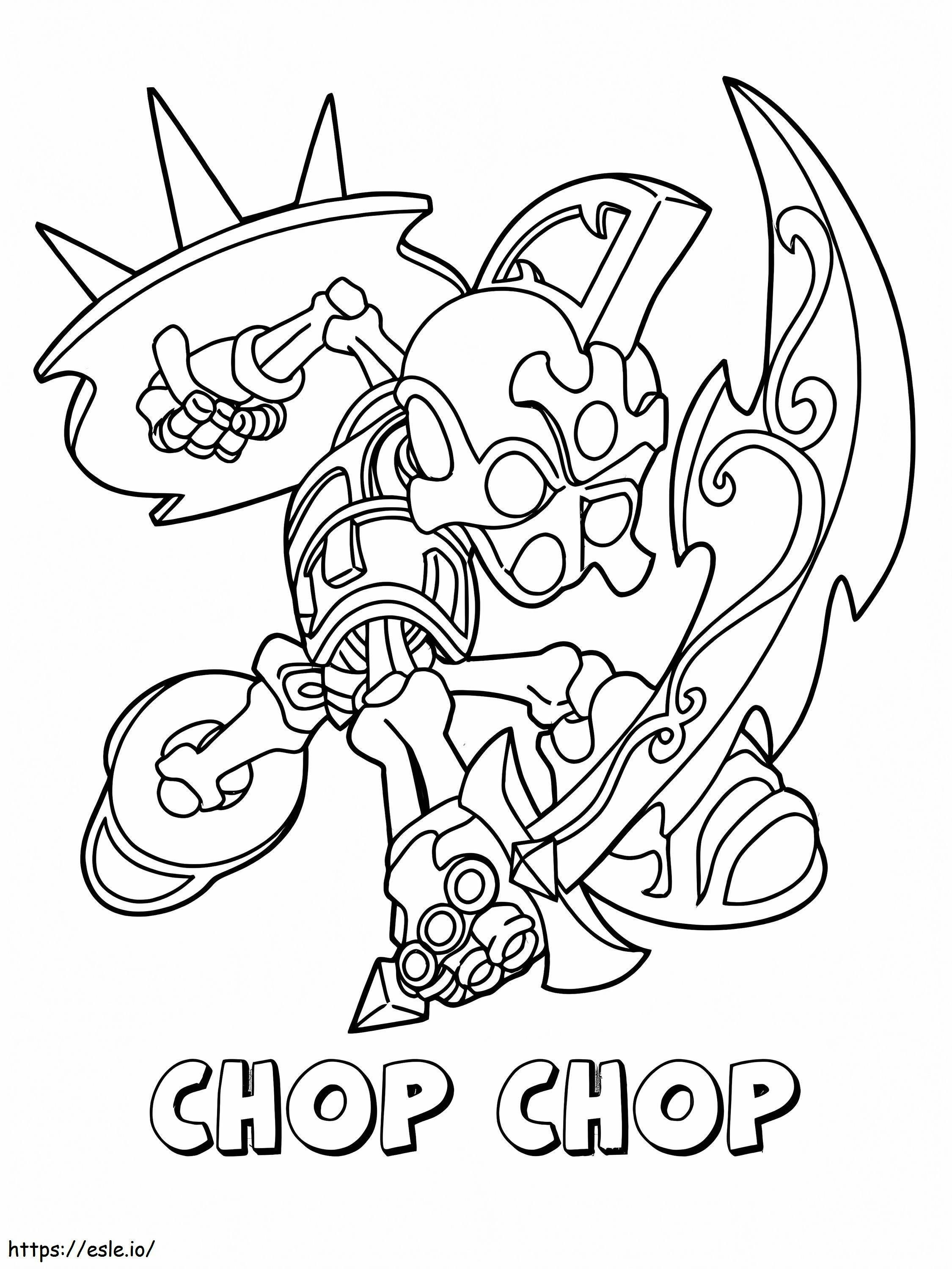 Chop Chop In Skylander Giants coloring page